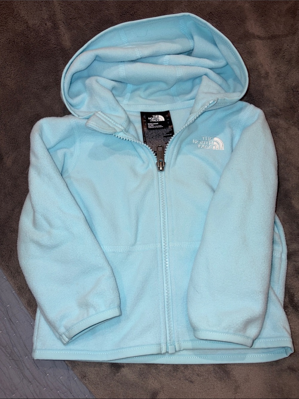 The North Face Baby 12-18M Light Blue Fleece